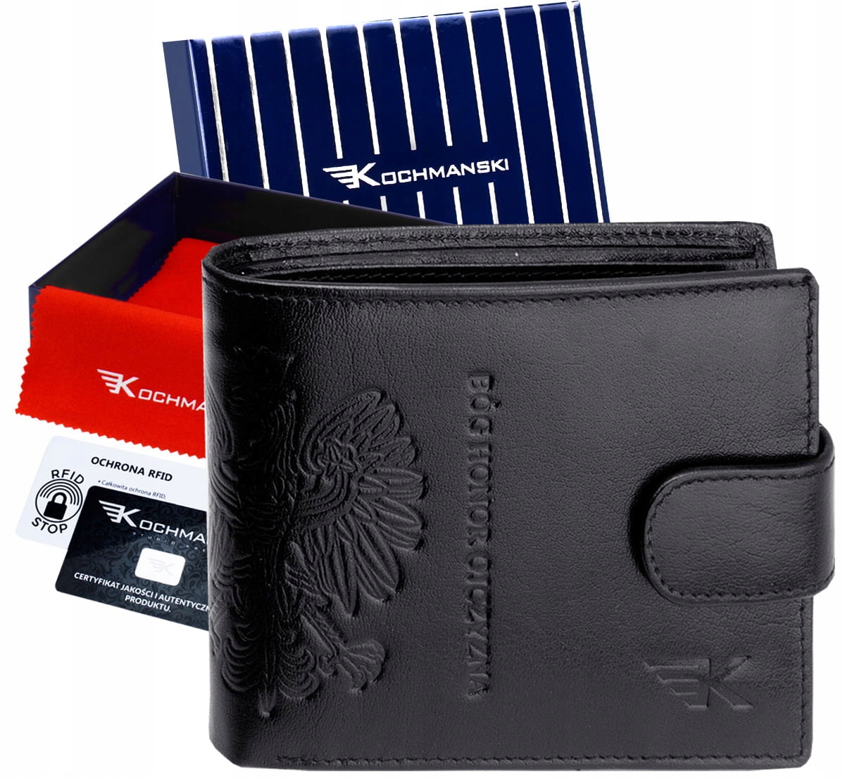 

Kochmanski portfel męski skórzany Rfid Premium