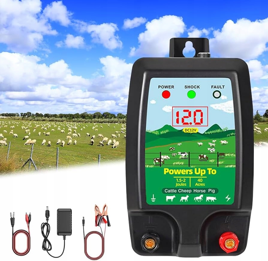 Sada elektrického plotu pro hospodářská zvířata