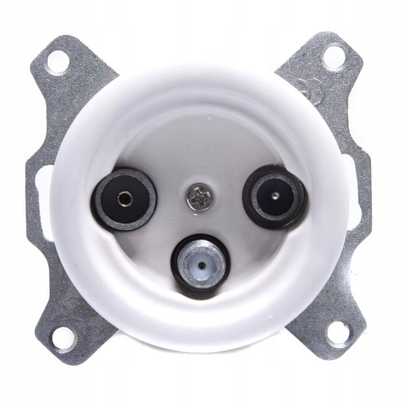 Keramická Podomítková Rtv Satelitní Zásuvka Bílá Bez Rámečku