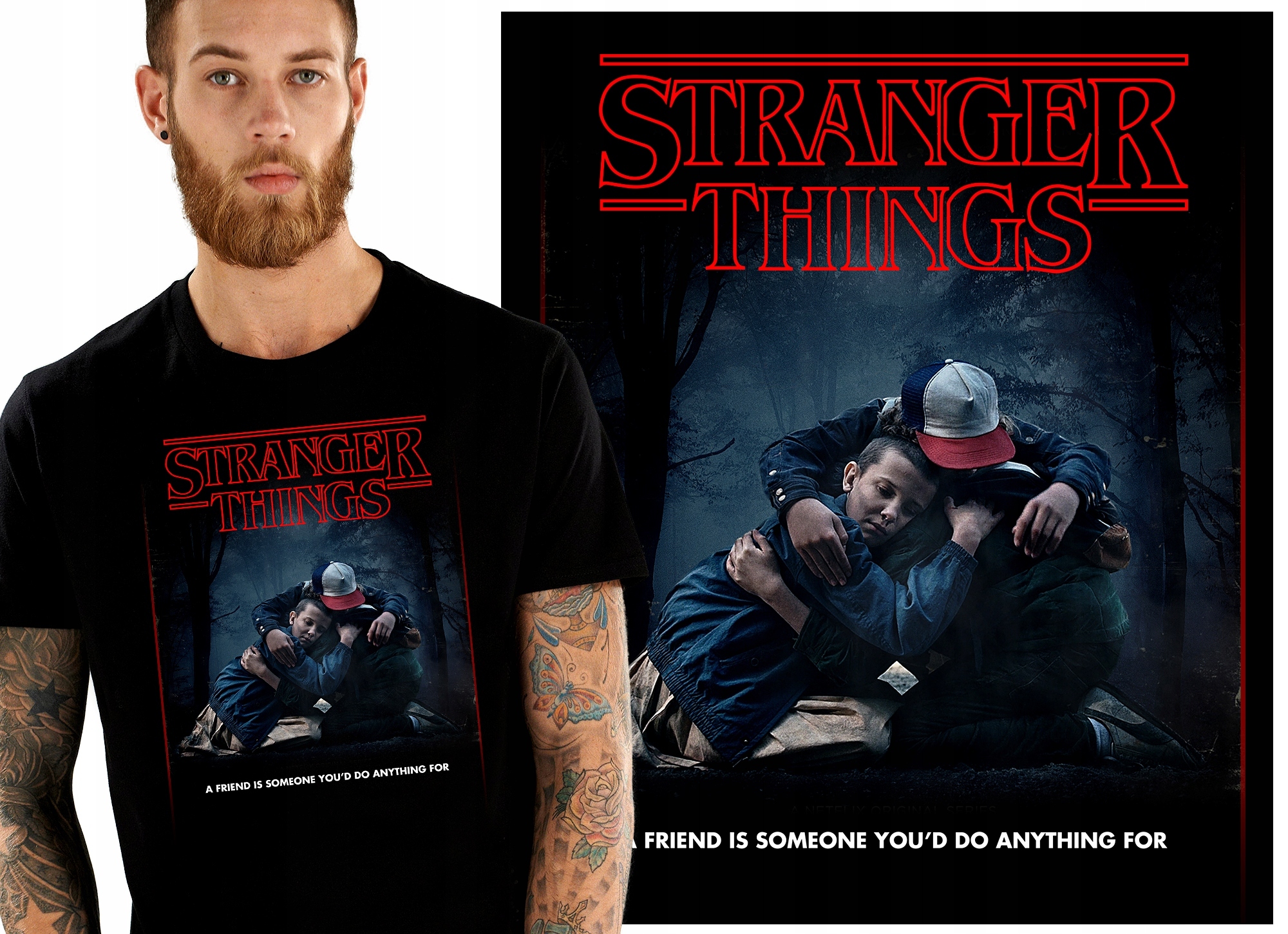 

Stranger Things Hawkins Eleven Koszulka Męska XL