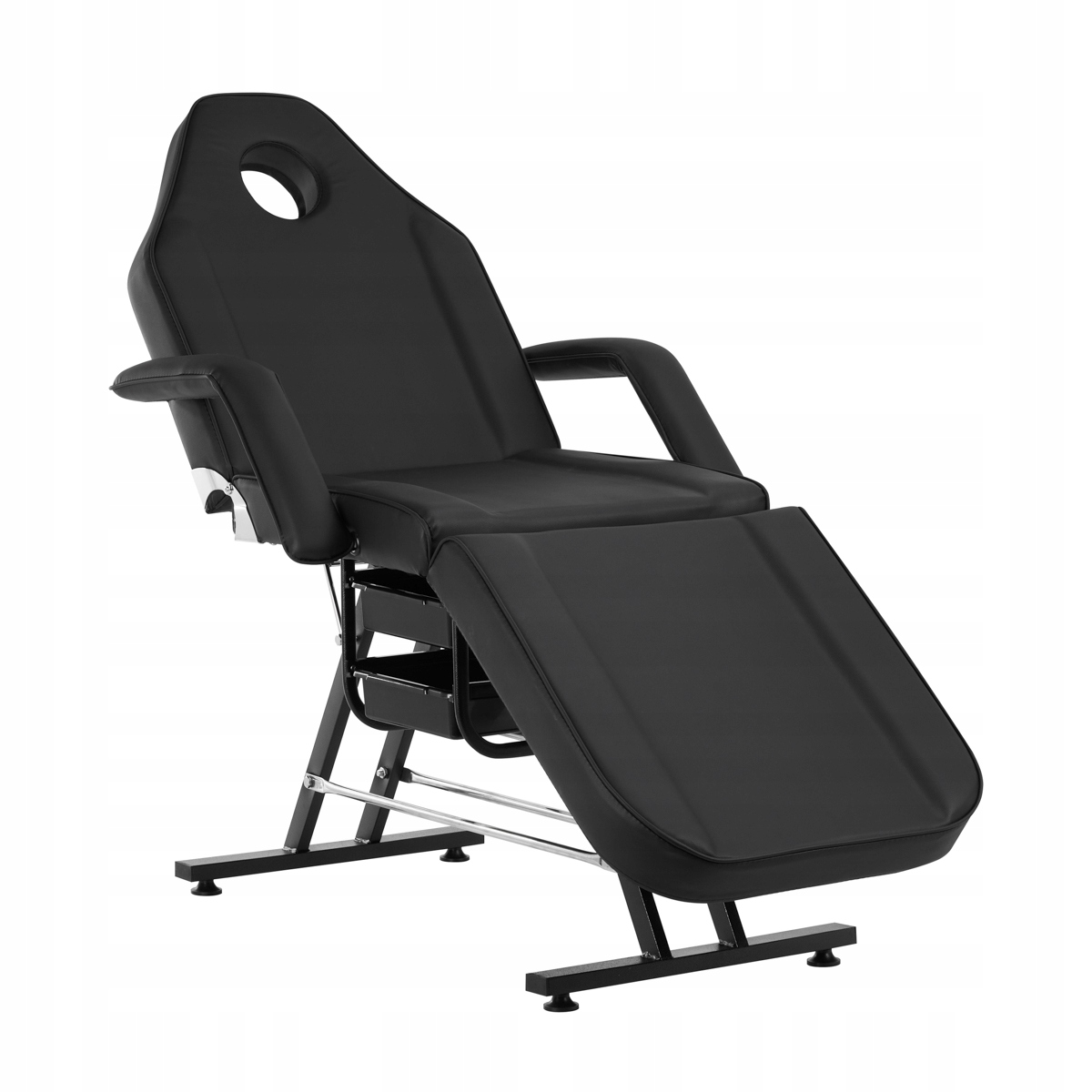 Kosmetické křeslo Sillon s miskami, černé