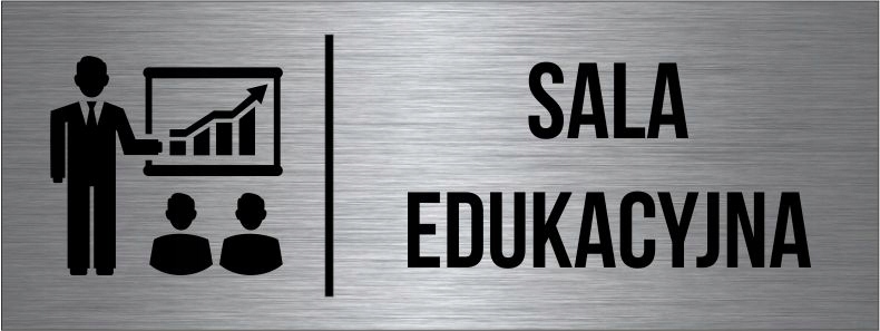 TABLICZKA Sala edukacyjna Aluminium Piktogram