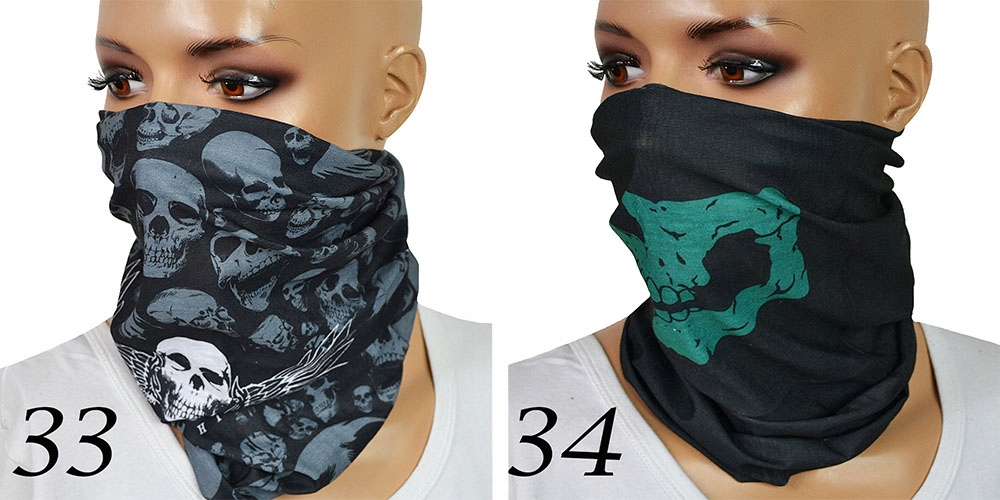 Maseczka Komin Maska na Twarz BUFFA 12 w 1 Cechy dodatkowe brak