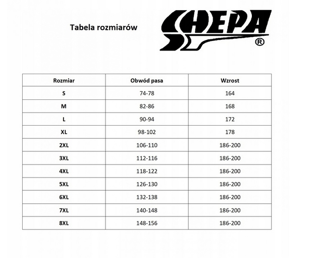 Kąpielówki Shepa 015 r. 7XL Rozmiar 7XL
