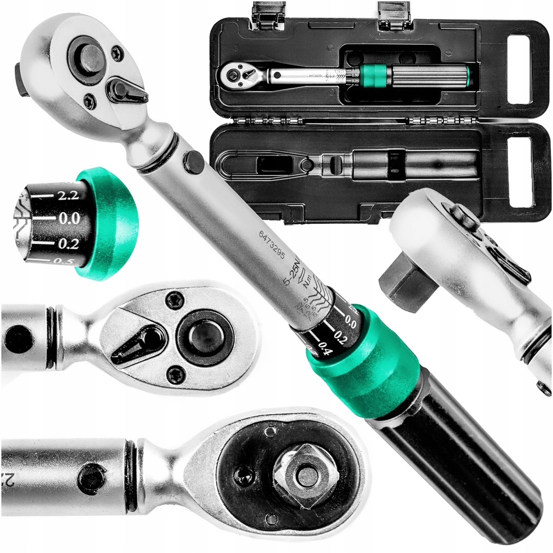 Momentový Klíč 1/4'' S Blokováním 1-25NM Pouzdro, Certifikát Kalibrace