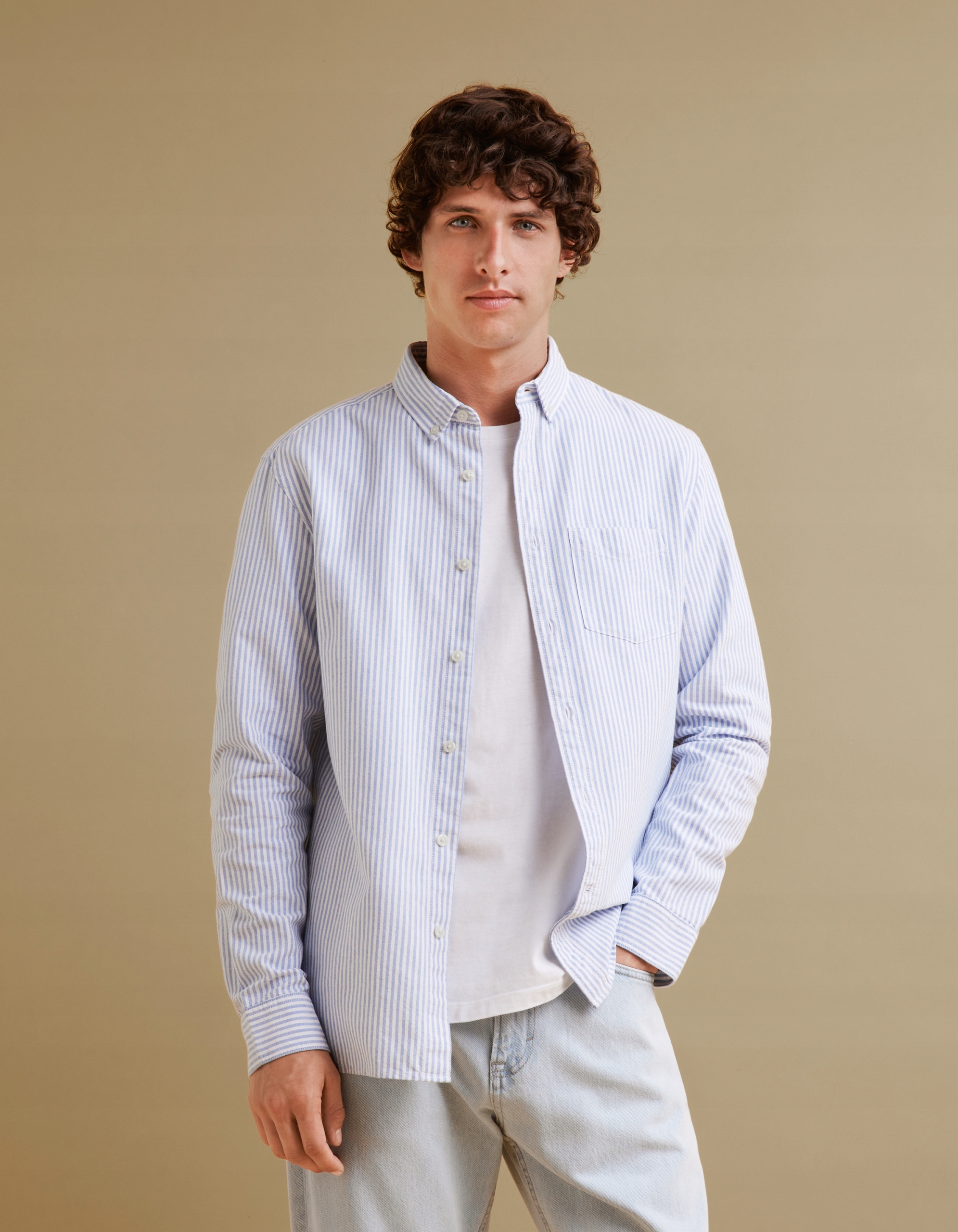 Celio Košile regular oxford Caoxfordy