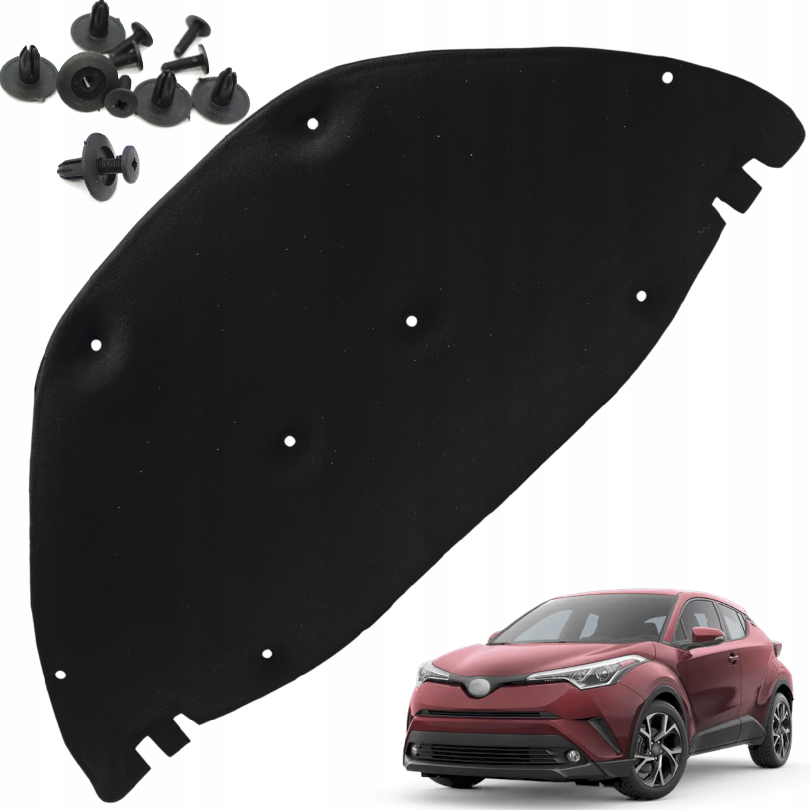 Toyota Chr Ztlumení Masky Ztlumení Komory Podložka AX10 16-23R sponky Hq