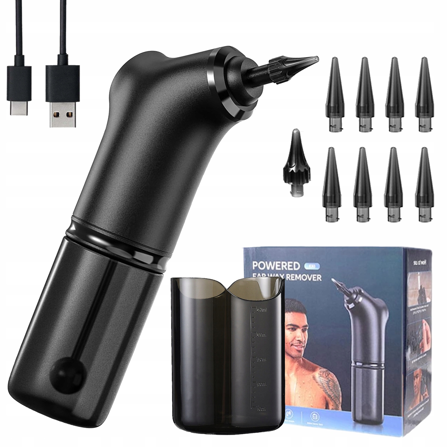 Irygator Urządzenie Do Czyszczenia Uszu Zestaw Do Plukania Woskowiny Usznej