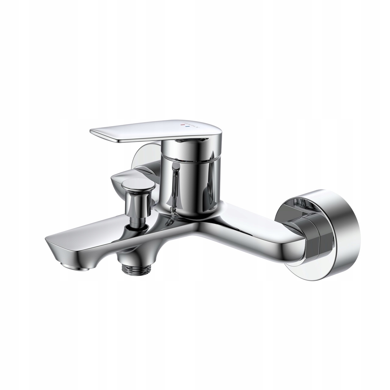 Avapax Trixan Nástěnná vanová baterie, lesklý chrom se sprchou