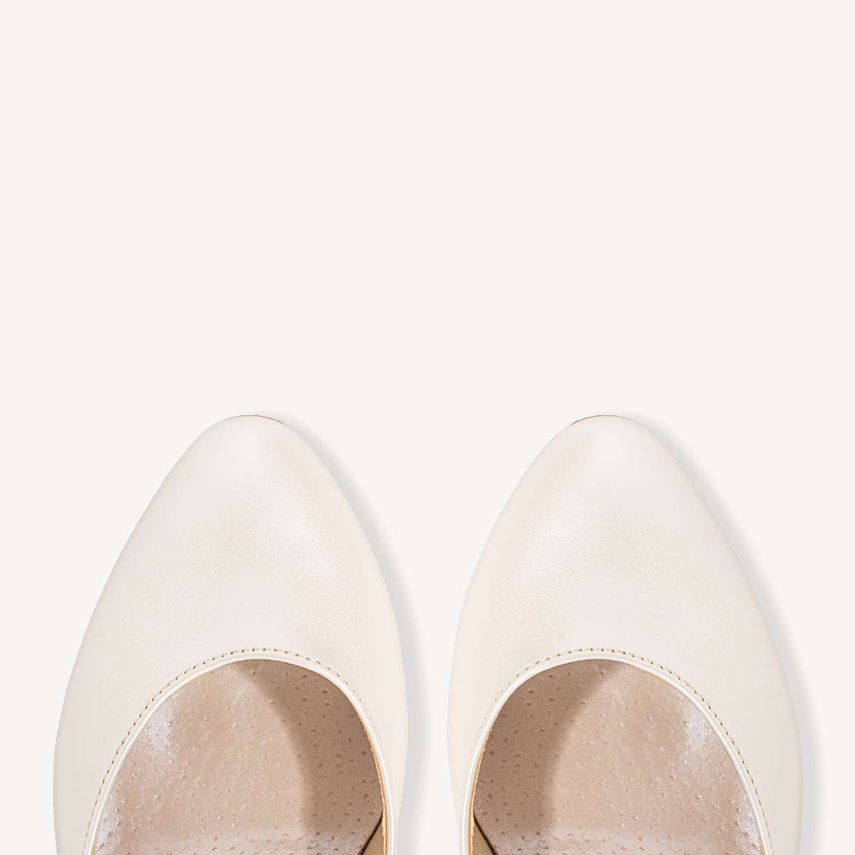 BRILU PERŁOWE ŚLUBNE CZÓŁENKA Z PASKAMI IVORY 40 Płeć kobieta