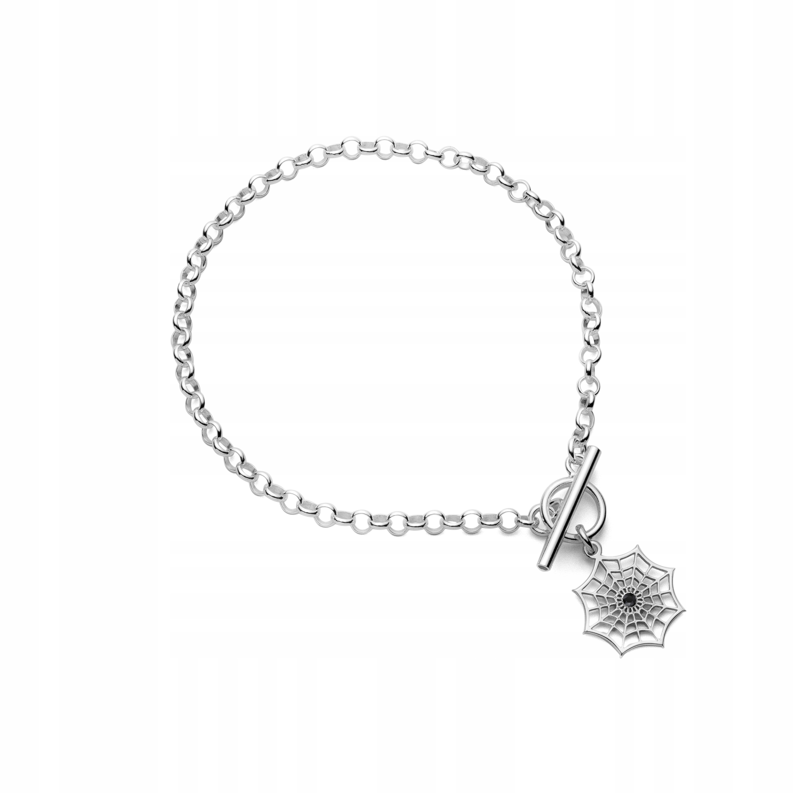 

Bransoletka z pajęczynką srebrna