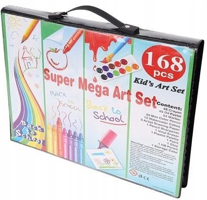

Zestaw Artystyczny Do Rysowania Malowania 168el.