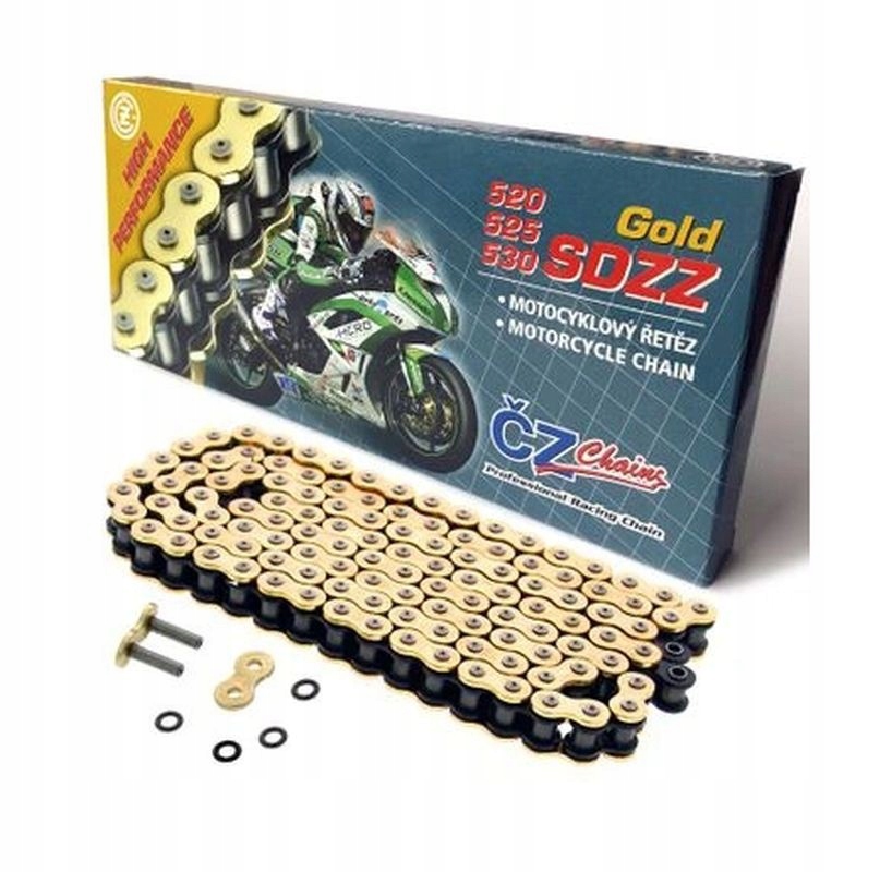 Hnací Reťazec 525 Sdzz (124 Článkov) Active Ring (x-ring) Zlatý Do 120