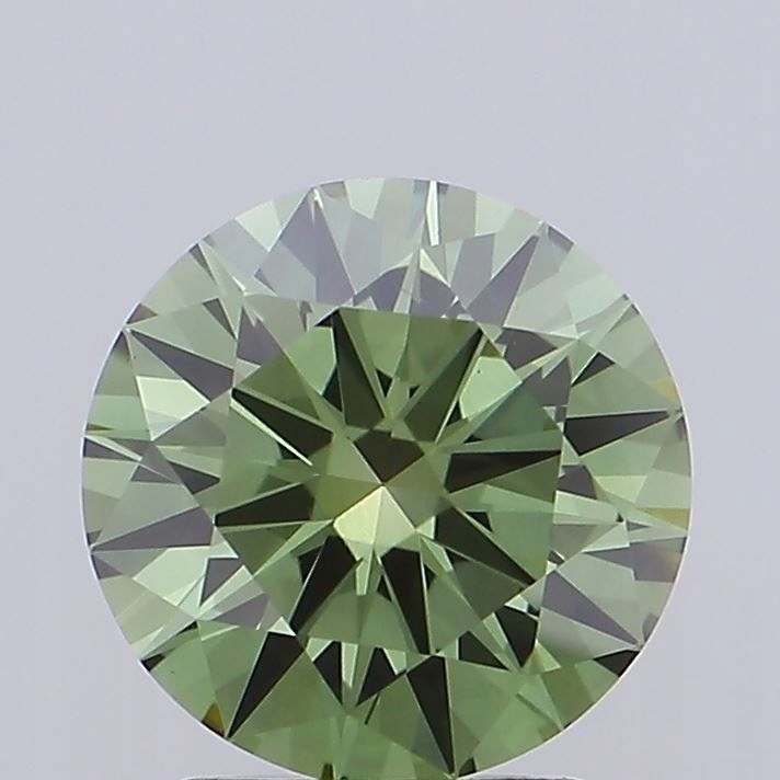 Diament laboratoryjny kolorowy 1.4ct ROUND Fancy Vivid Green VS1 (IGI)