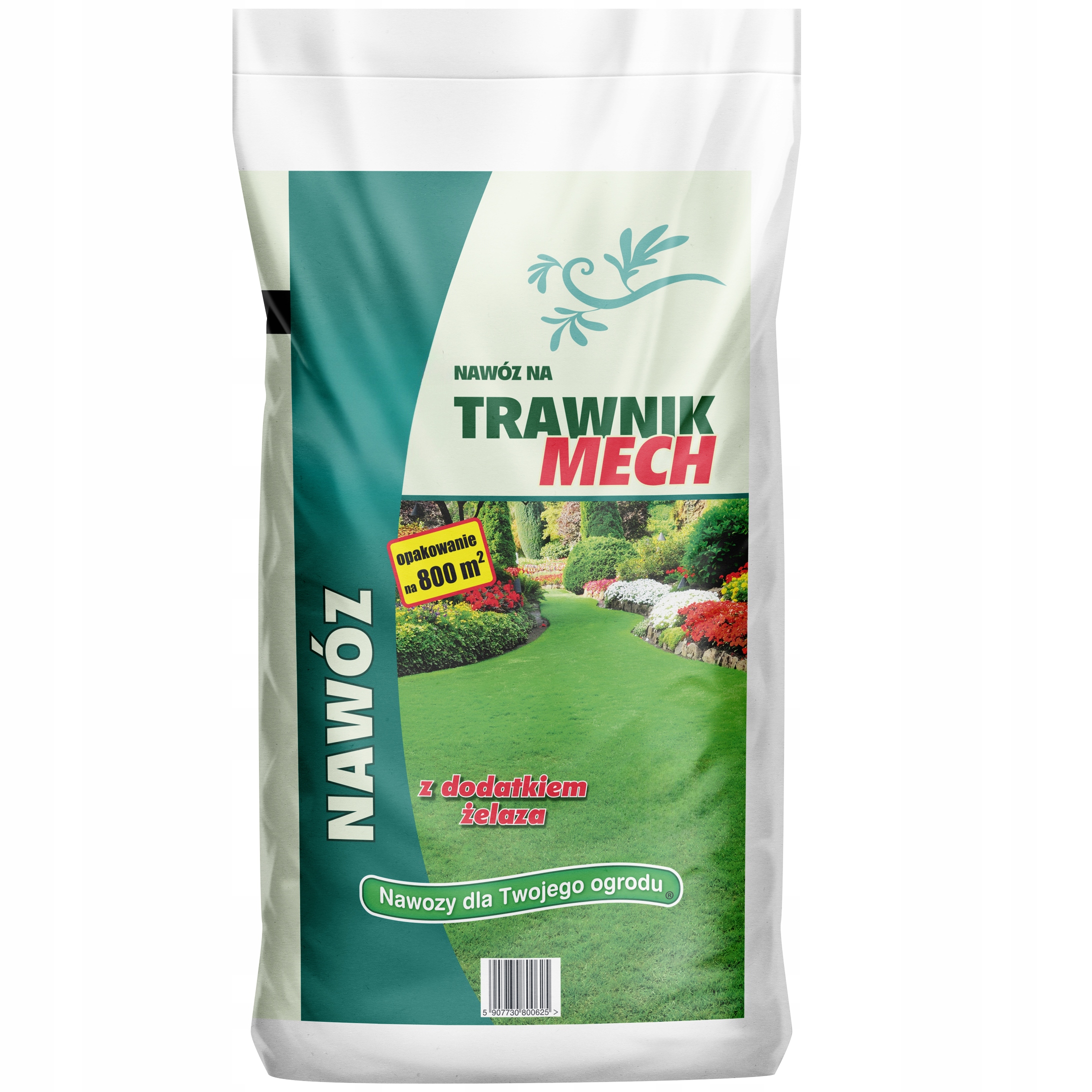 Nawóz Do Trawy Z Mchem "trawnik Mech" Z Żelazem Granulowany Na 800M2 25KG