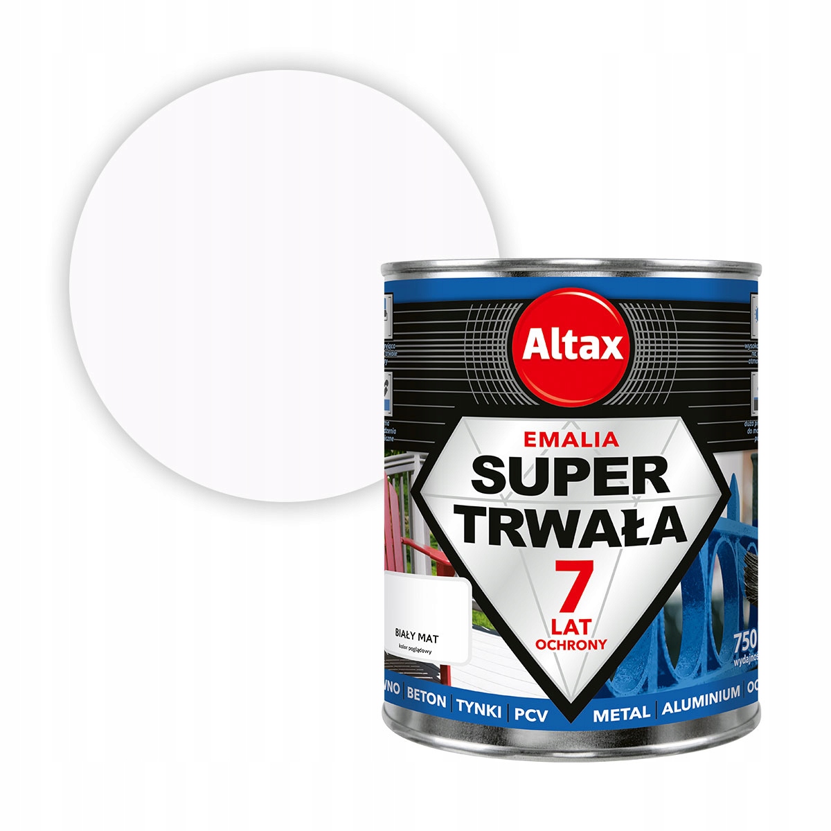 

Altax Emalia Trwała 0,75L Biały Mat
