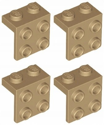

Lego 44728 Płytka Łamana piask ci Nowa (4g) 4 szt.