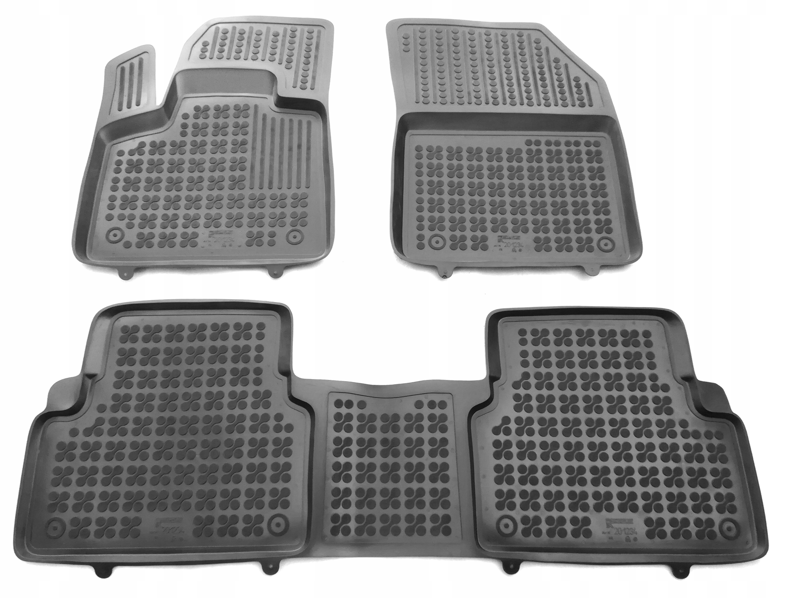 Citroen C5 Aircross 2017-2025 Dywaniki gumowe Korytkowe Głaebokie