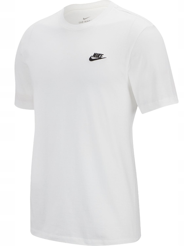 Tričko pánské Nike AR4997-101 bavlněné bílé sportovní tričko basic XL