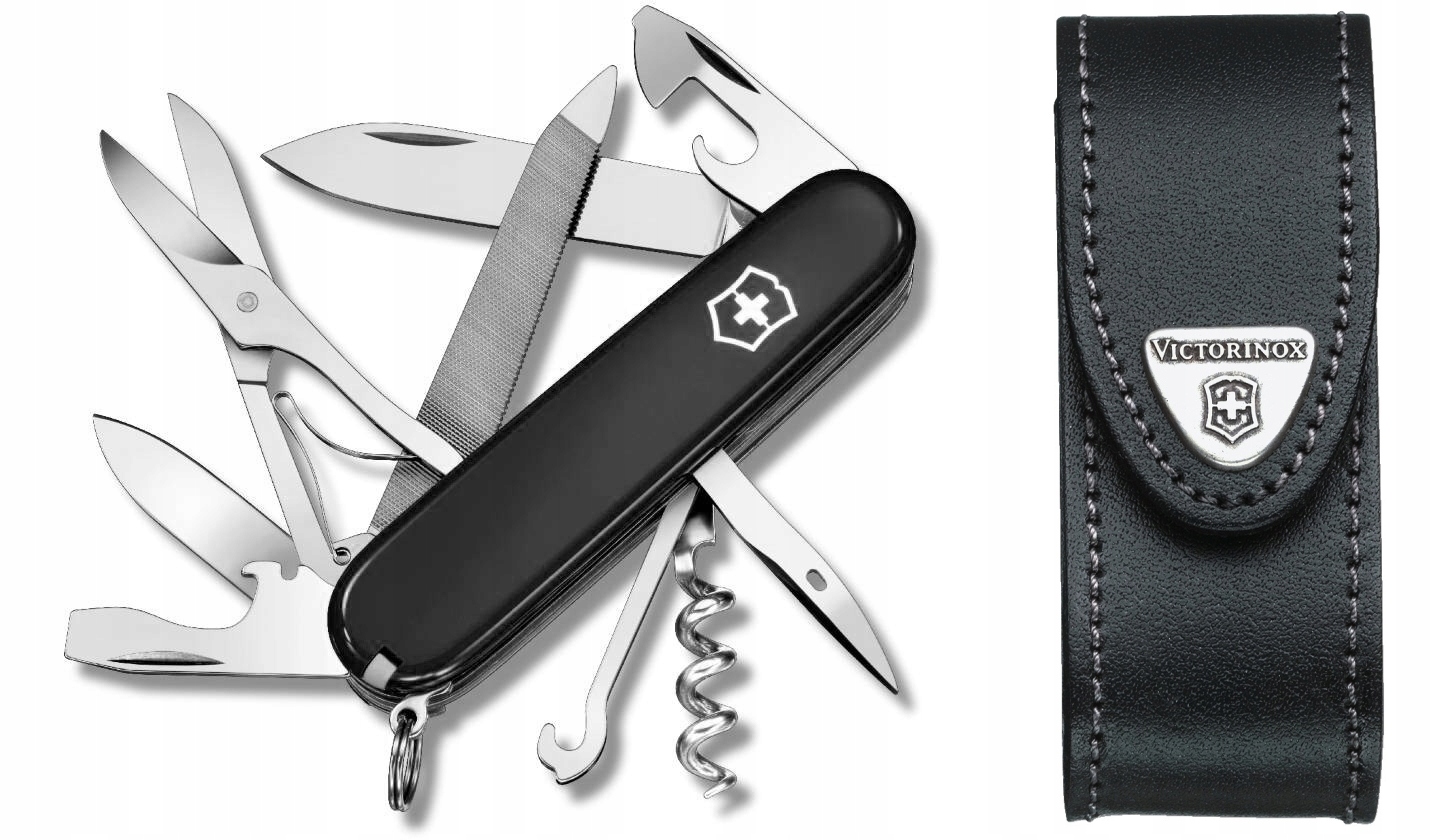 Victorinox 1.3743, scyzoryk Mountaineer etui skórzane 4.0520.3, 91 mm