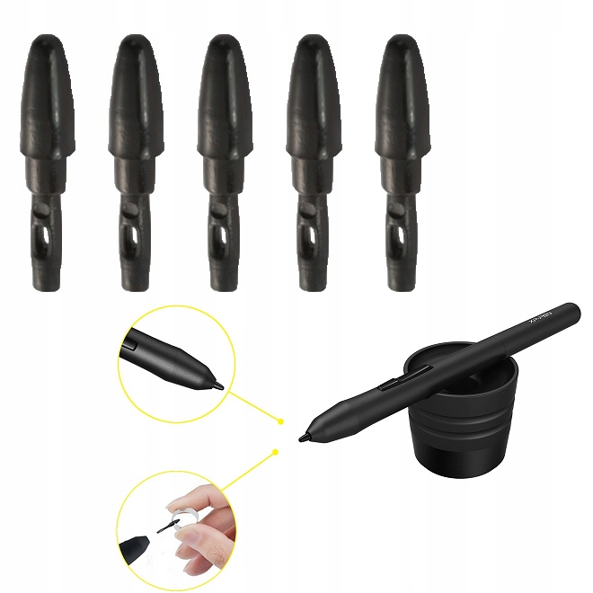 

Wkłady do piórek XP-Pen P01 5szt. Końcówki