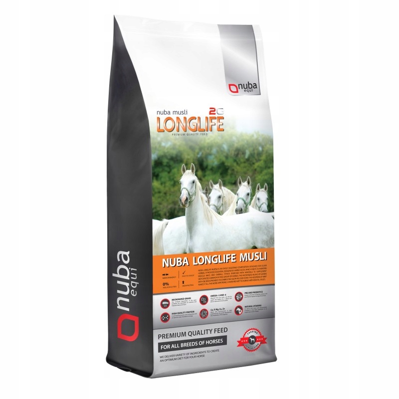Nuba Equi LongLife Musli 2G – krmivo pro starší koně – 20 kg