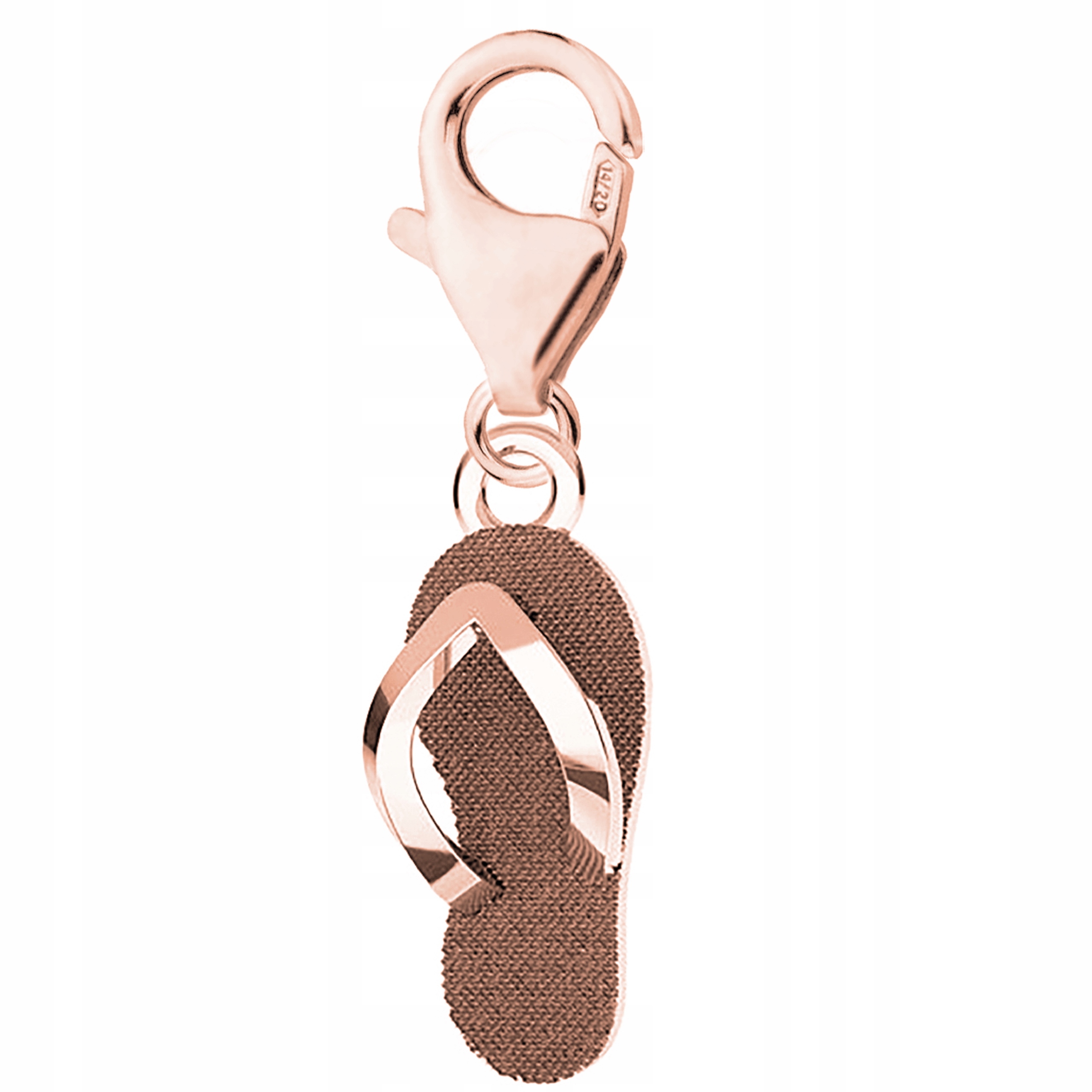 Pozlacený přívěsek na karabinku s klapkou Botek Laczek Stříbro 925