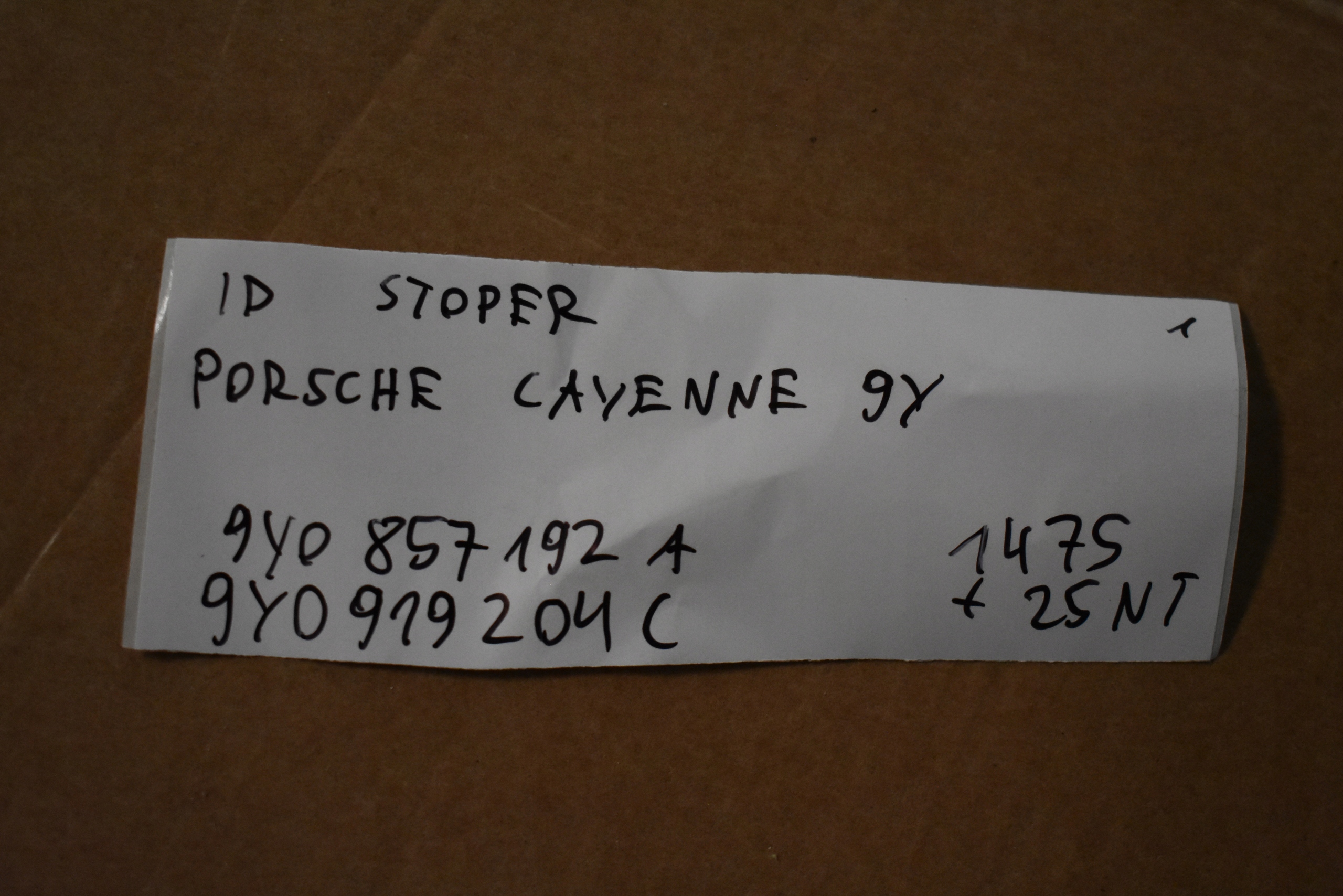 IDEALNY STOPER clock PORSCHE CAYENNE 9Y 1