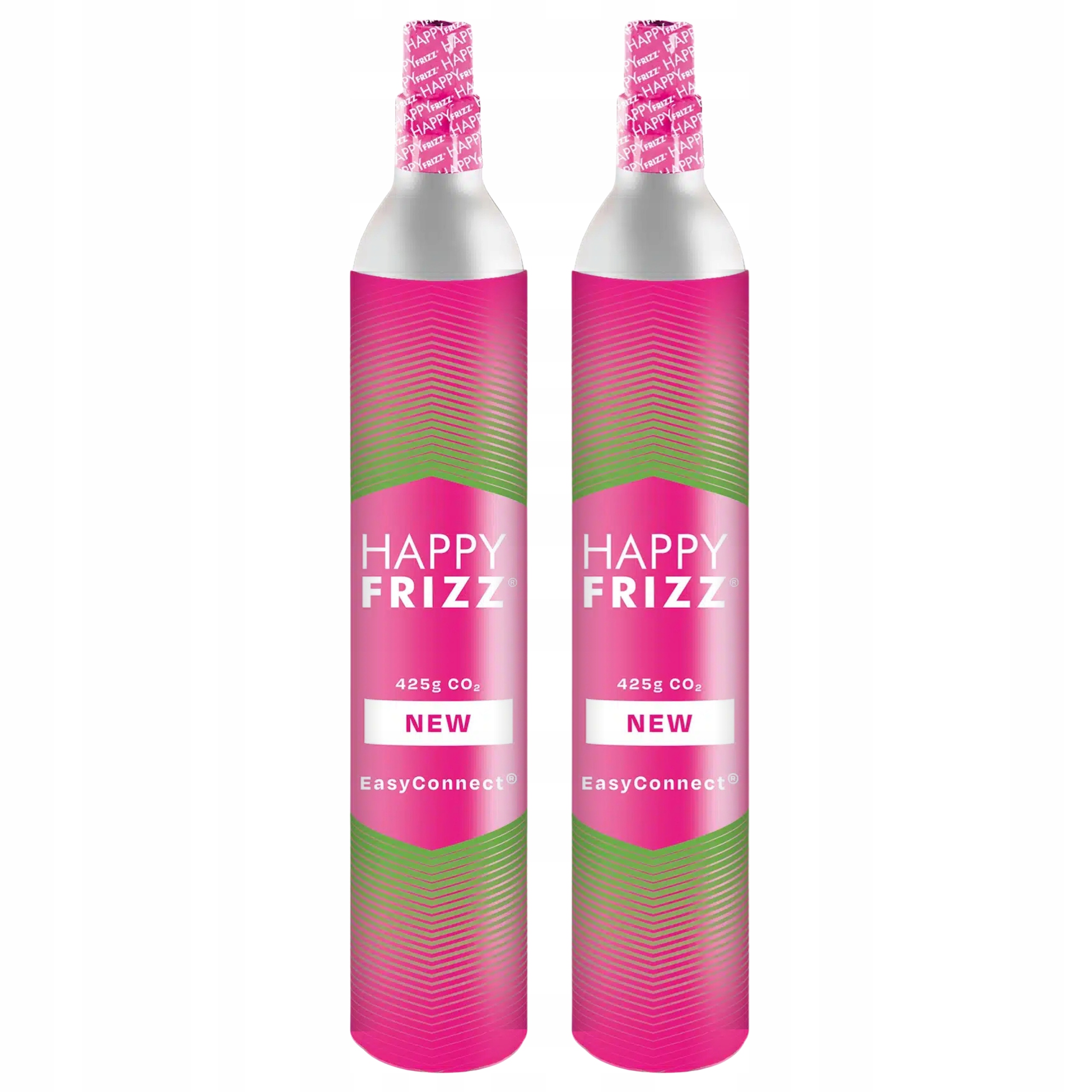 2x Butla CO2 Nabój do SodaStream Quick Connect Qc Happy Frizz Różowa 425g.