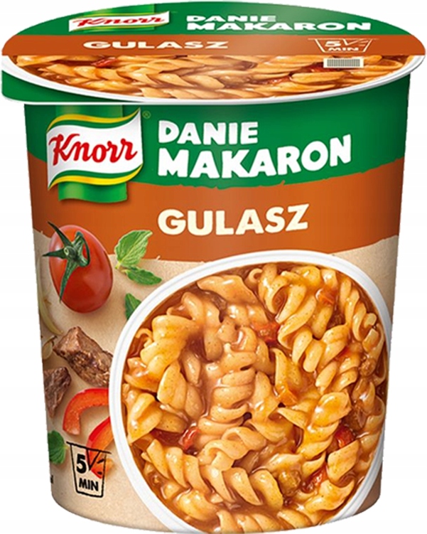 7 x Knorr Jídlo Těstoviny v gulášové omáčce v hrnku 53