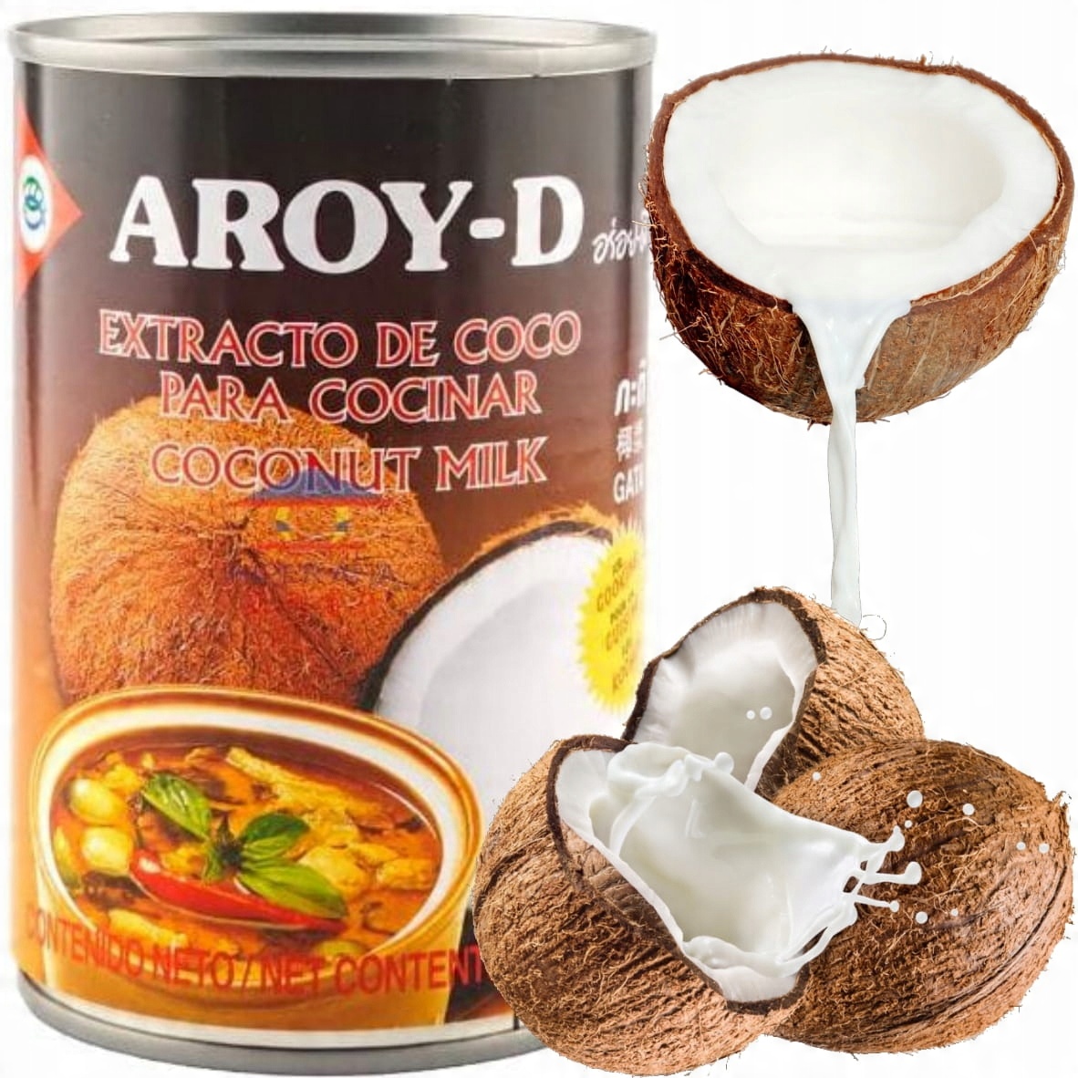 

Mleko Mleczko Kokosowe Aroy-D 400ml Do Gotowania