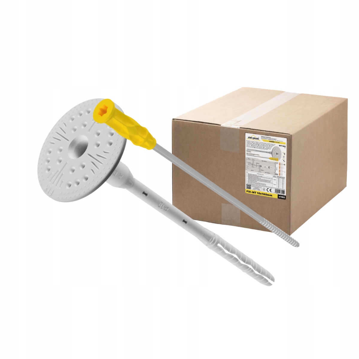 Kolíky Izolační Spojky Pro Polystyren Šroubovací 22 cm 100 ks