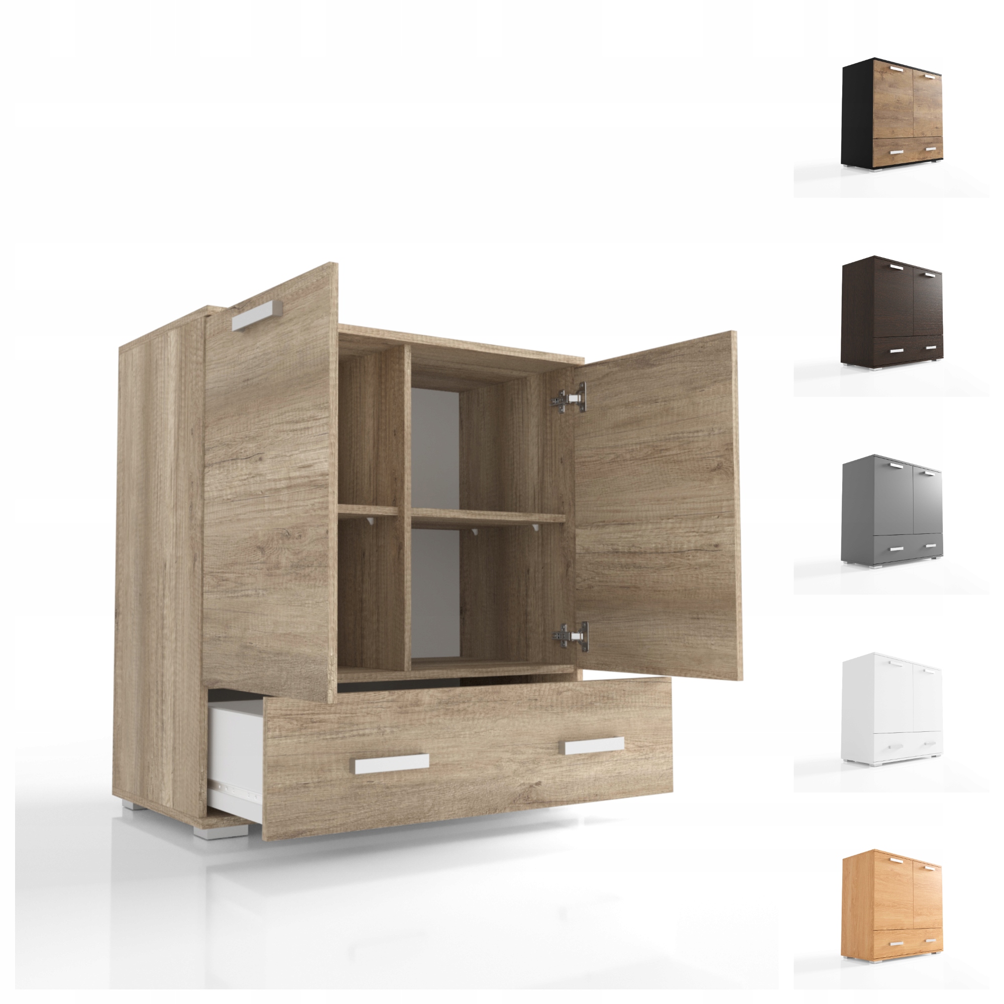 Komoda 90 cm Regál s zásuvkou Nábytek VK03 O-sofa Skříňka do obývacího pokoje Barvy