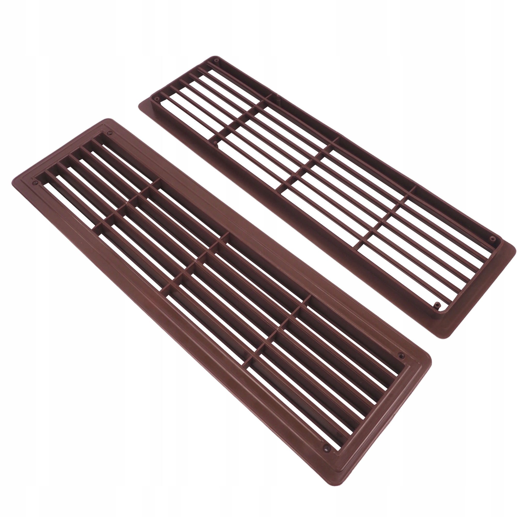 PROSTOKĄTNA KRATKA WENTYLACYJNA DRZWIOWA WC BRĄZ Marka Bauster