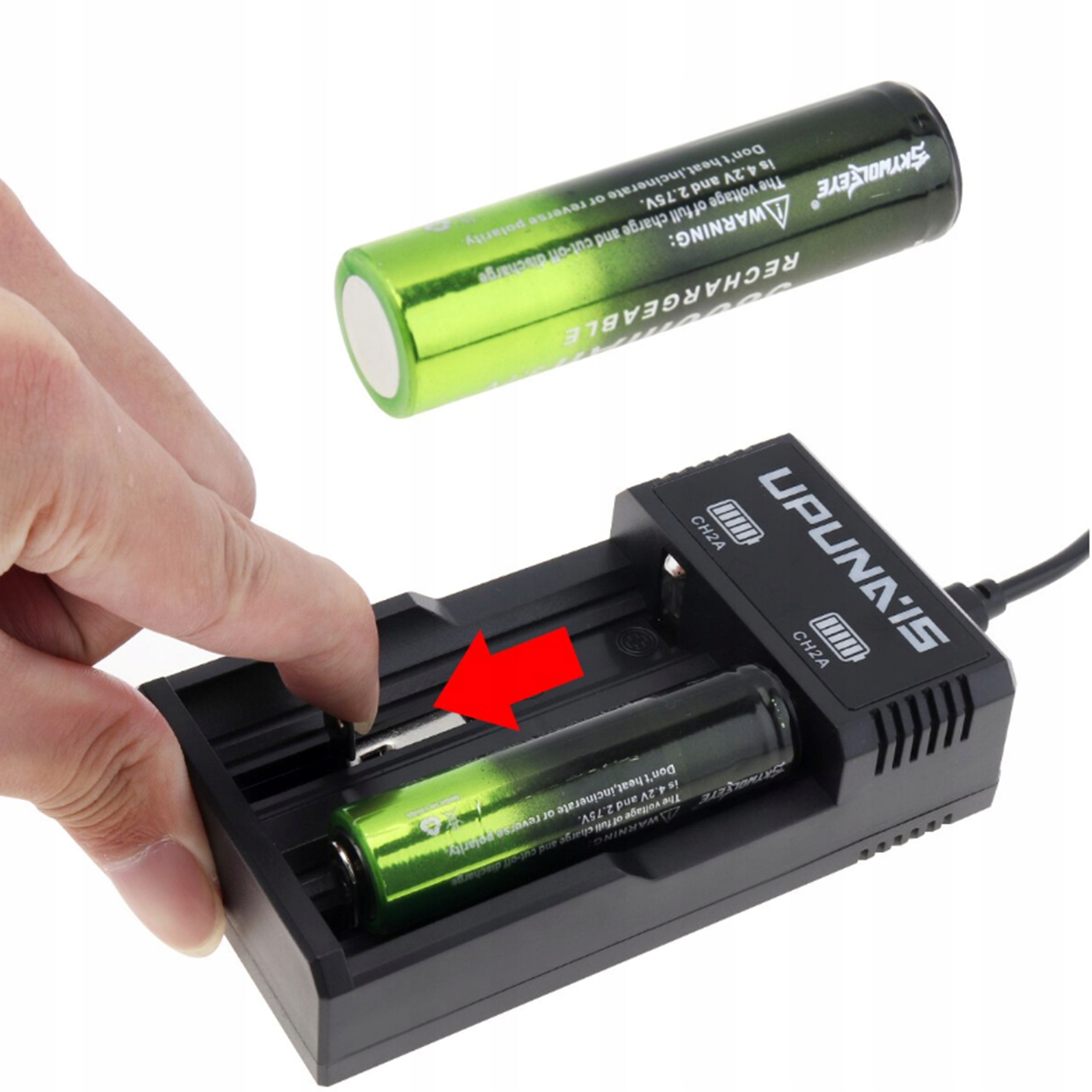 UNIWERSALNA ŁADOWARKA sieciowa do AKUMULATORÓW Li-ion 18650 / 14500 / 26650 EAN (GTIN) 13552364098529