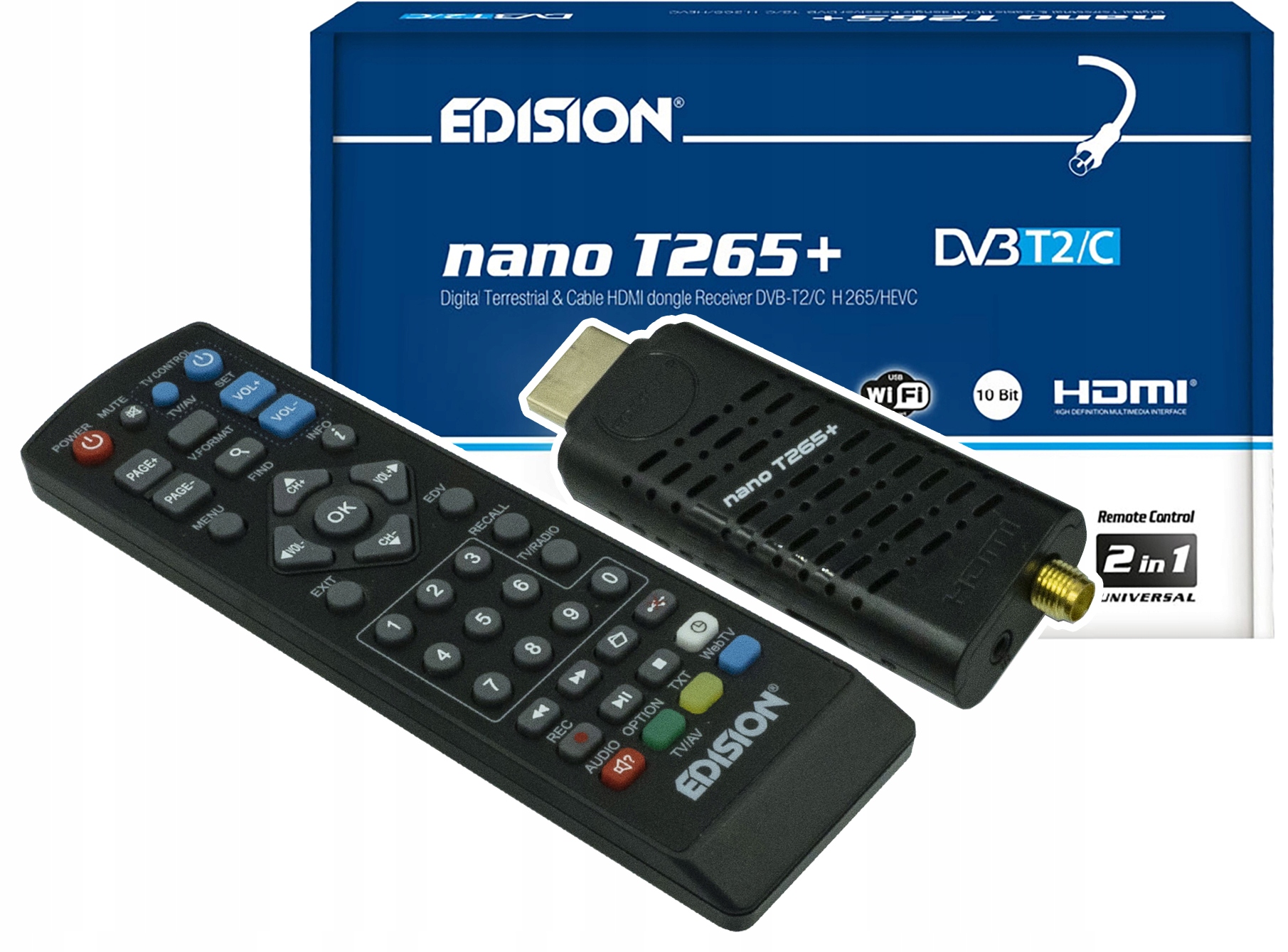 Tuner DVB-T2 Edision Picco T265 - Sklep, Opinie, Cena w