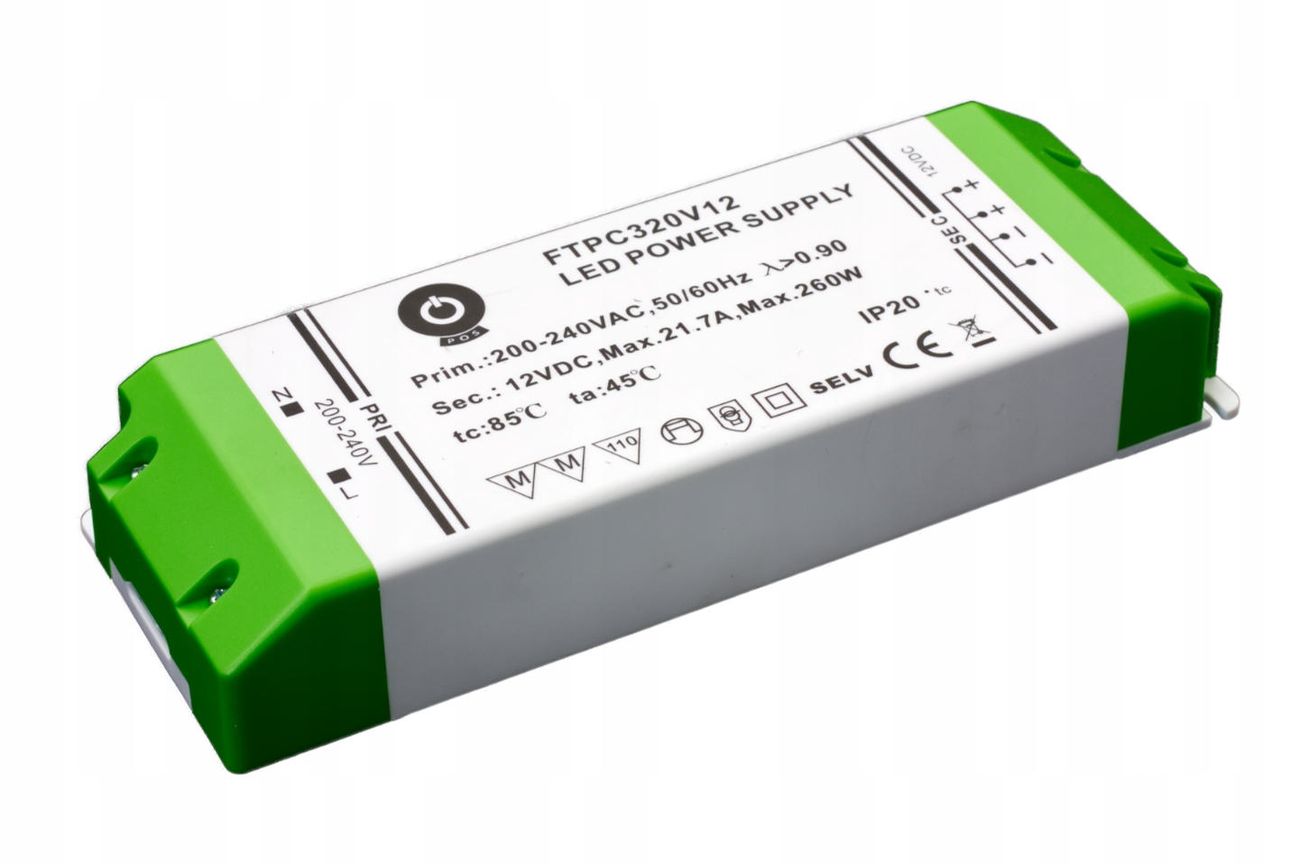 ZASILACZ STAŁONAPIĘCIOWY 12V 21.7A 260.4W FTPC320V12