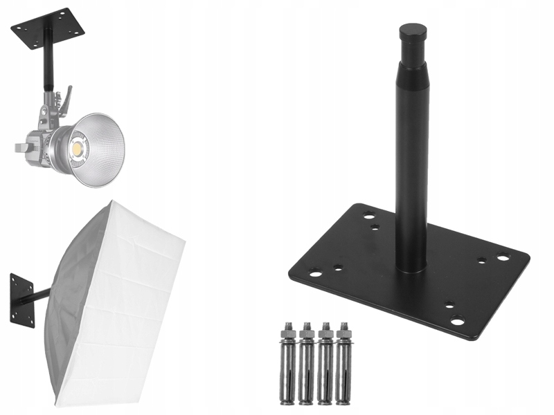 Uchwyt SUFITOWY ŚCIENNY trzpień 16 mm 1/4 KWM4