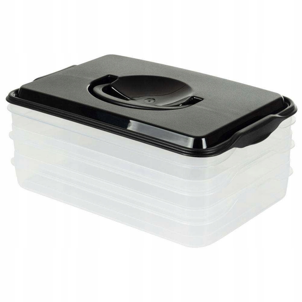 Pojemnik organizer na żywność podwójny do lodówki Pojemność 1 l