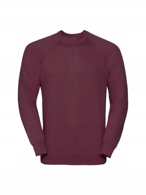 Pánská mikina Raglan Russell Burgund 3XL
