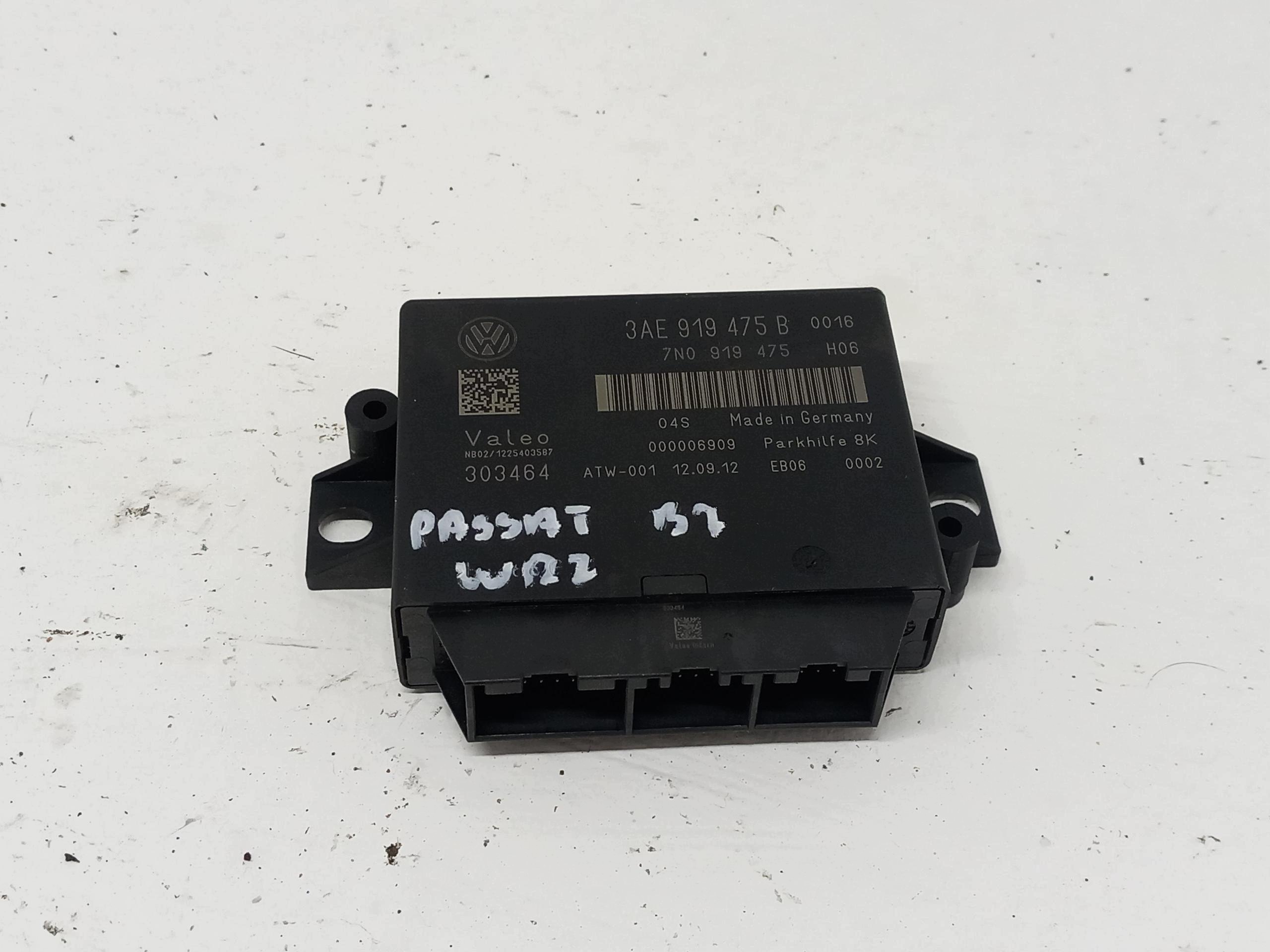 VW PASSAT B7 TIGUAN SHARAN module control unit CZUJNIKOW PDC 3AE919475B