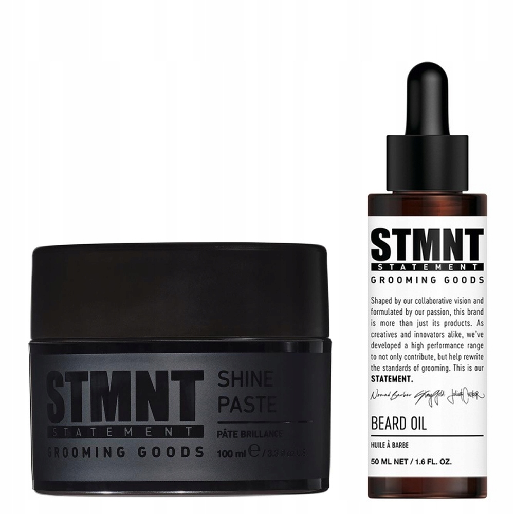 Stmnt sada Shine Paste lešticí pasta 100 ml olej Beard Oil 50 ml