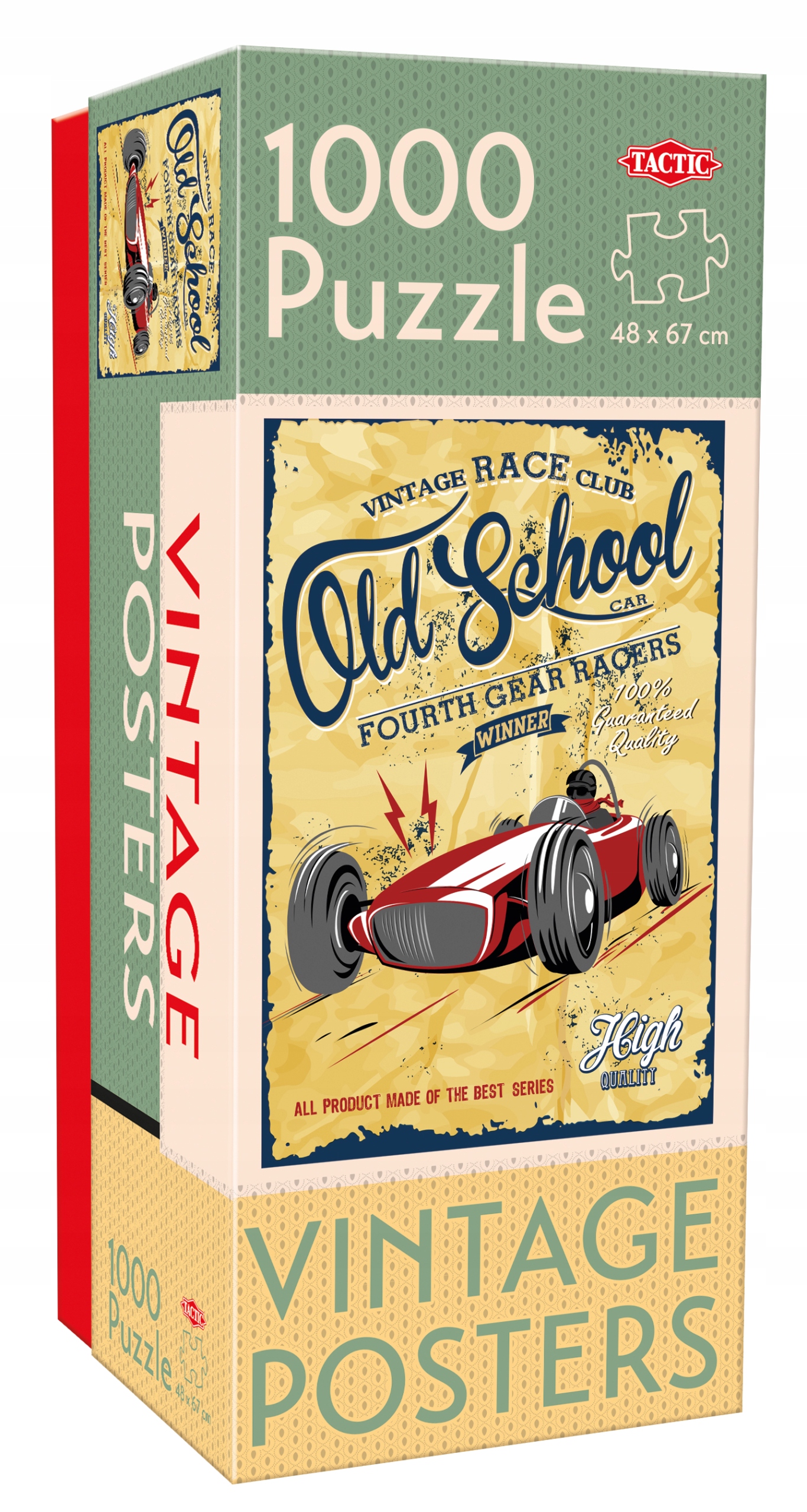 

Tactic Puzzle Vintage Old School Gear Racer 1000el