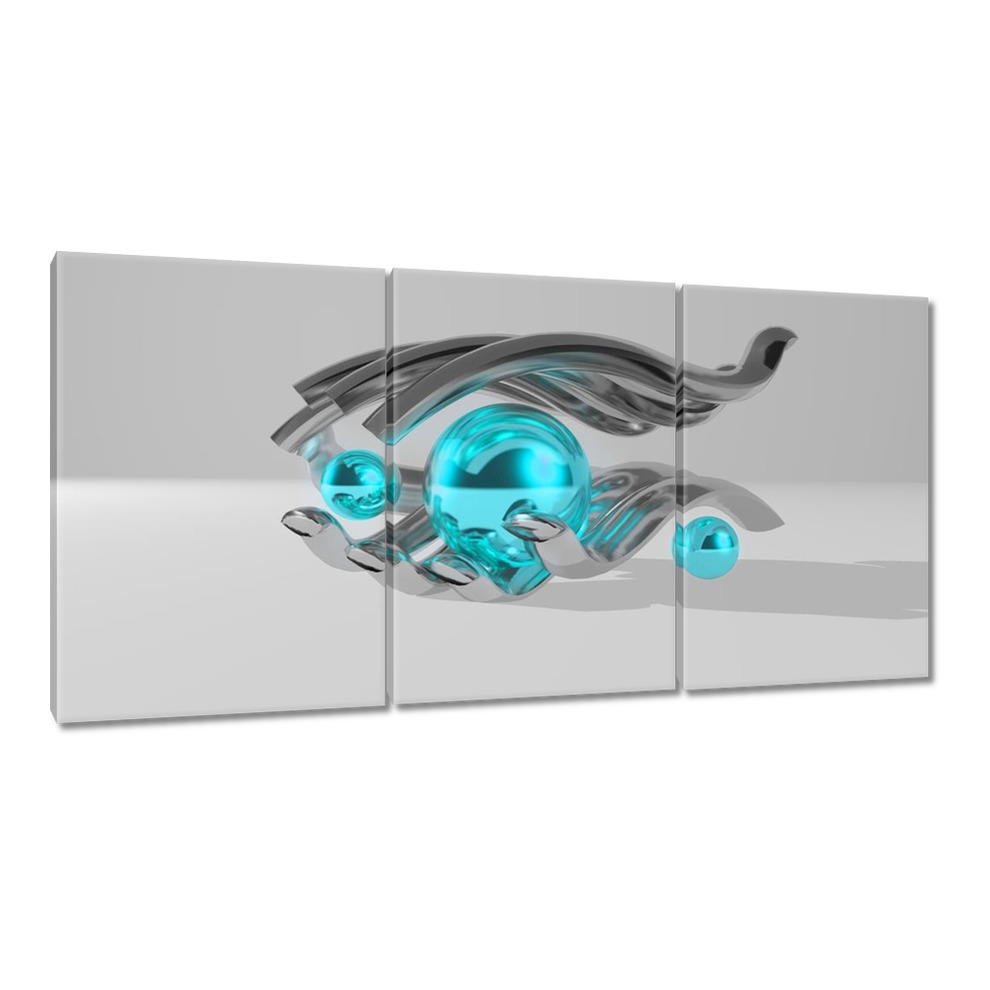 

Obrazy 120x60 Niebieskie kulki