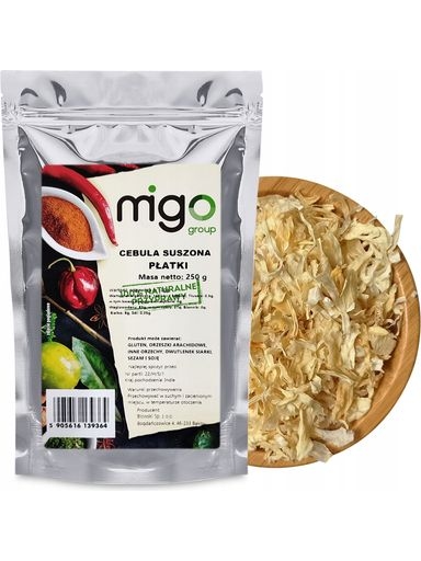 Levně 10 x MIGOgroup, Cibule Plátky, sušené plátky – 250 g – MIGogroup