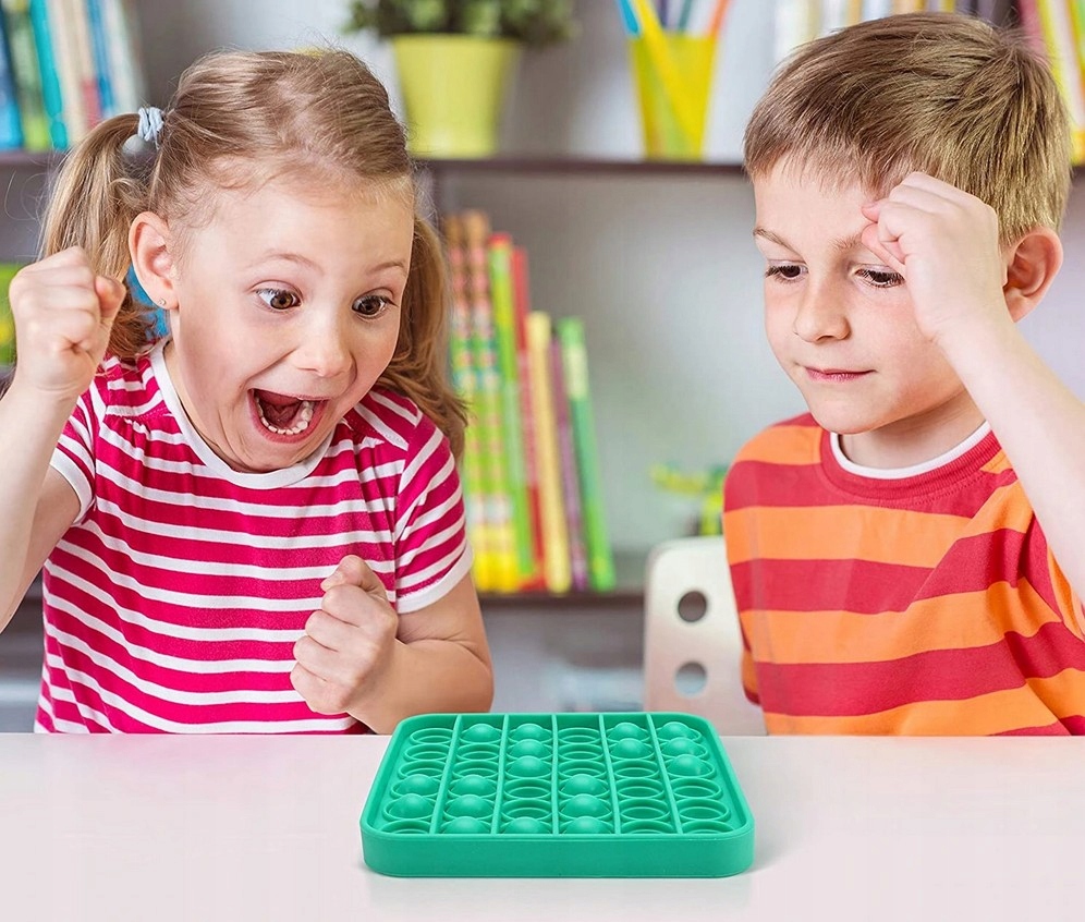 STRES PUSH POP-IT BUBBLE FIDGET TOYS KOŁO GALAKTYK Materiał kauczuk