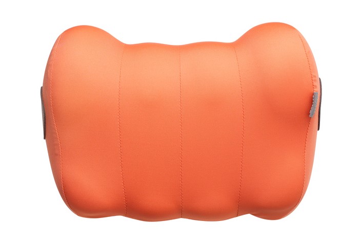 Polštář cestovní na opěrku hlavy paměťová pěna oranžová ComfortRide Car He