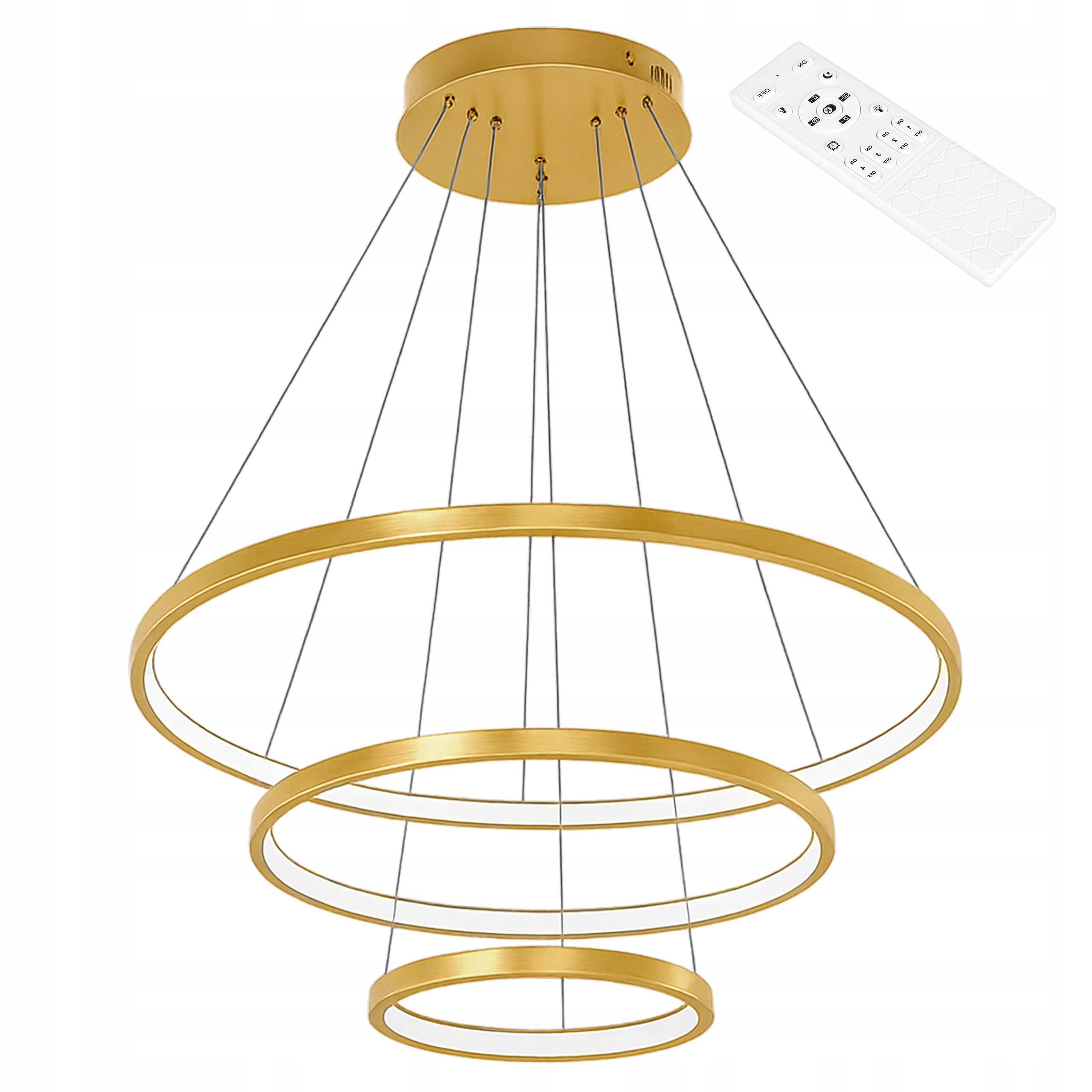 Závěsná stropní lustrová lampa Ring Led Stropní Svítidlo Ø60 cm 3000-6500K moderní