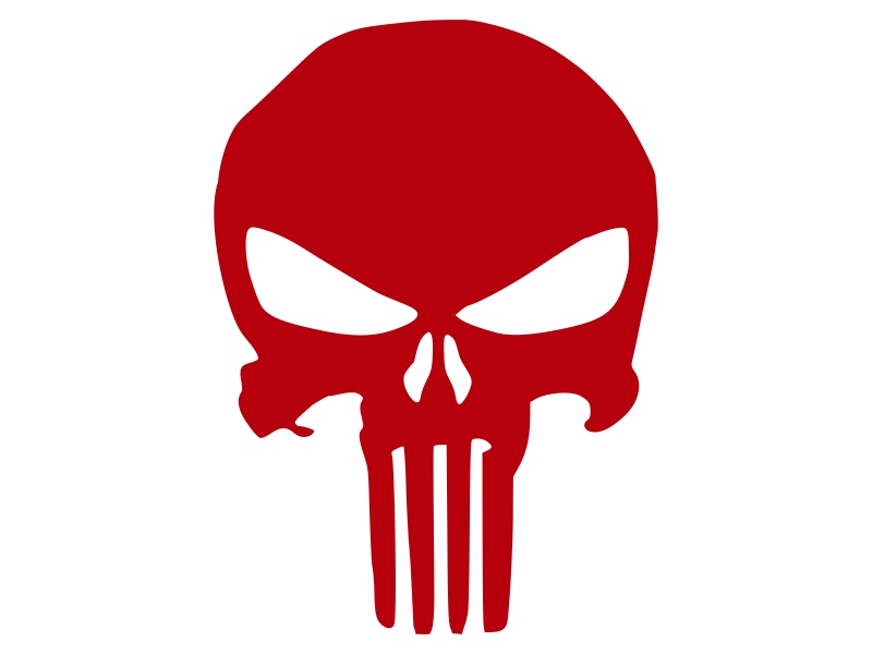 

Punisher czaszka naklejki na kask lusterko 60 kol.