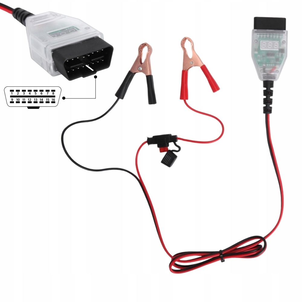 Podtrzymanie Pamięci przy wymianie Akumulatora Led OBD-2 Anty-reset Ecu 5A